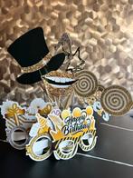 Photo booth props - verjaardag - feest, Ophalen of Verzenden, Gebruikt, Feestartikel, Verjaardag