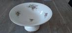 Fruitschaal schaal op voet Limoges france bloemen brocante, Antiek en Kunst, Ophalen of Verzenden