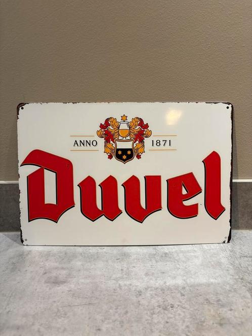 Mancave Bar Café Wanddecoratie metalen bordje Duvel bier, Verzamelen, Merken en Reclamevoorwerpen, Zo goed als nieuw, Reclamebord