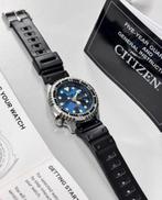 CITIZEN Promaster NY0040-17LE + zwart bandje + garantie bon, Gebruikt, Ophalen of Verzenden, A, Waterdicht