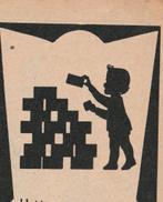 retro reclame 1957 Liga Bergen op Zoom moeizaam werkje, Verzamelen, Retro, Verzenden, Overige typen