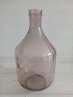 Mica fles vaas gerecycled glas roze ca 50cm hoog, Ophalen of Verzenden
