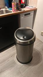 Brabantia prullenbak, Huis en Inrichting, Woonaccessoires | Prullenbakken, Gebruikt, 50 tot 75 cm, 40 liter of meer, Ophalen of Verzenden