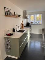 Groene Glans Keuken met Fornuis & Quooker, Huis en Inrichting, Keuken | Complete keukens, Ophalen, Gebruikt, Enkelwandige keuken