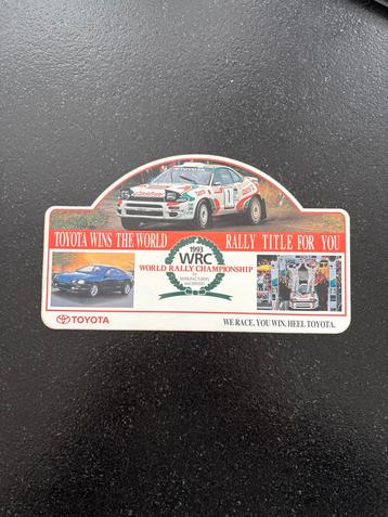Toyota Rally Sticker 1993 World Rally Championship - WRC beschikbaar voor biedingen