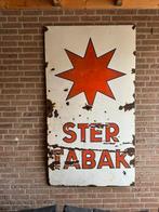 Ster tabak emaille reclame plaat XL, Verzamelen, Ophalen, Gebruikt, Reclamebord