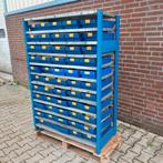 Bakkenkast, Opbergsysteem, Stelling met 55 Opbergbakken., Ophalen, Gebruikt