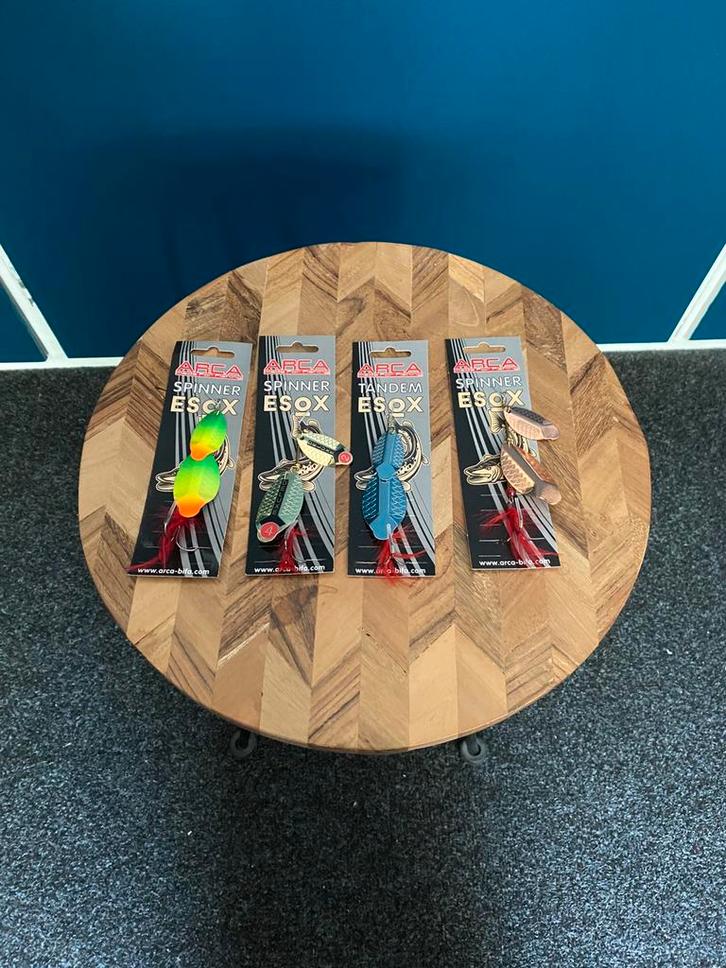 Arca Esox Tandem blinker (4 soorten), Watersport en Boten, Hengelsport | Roofvissen, Nieuw, Overige typen, Ophalen of Verzenden