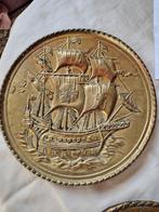 Te koop 2 antieke koperen borden, Antiek en Kunst, Antiek | Koper en Brons, Ophalen, Koper