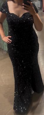 Zwarte galajurk maat 42-44, Kleding | Dames, Gelegenheidskleding, Ophalen, Galajurk, Zwart, Maat 42/44 (L)