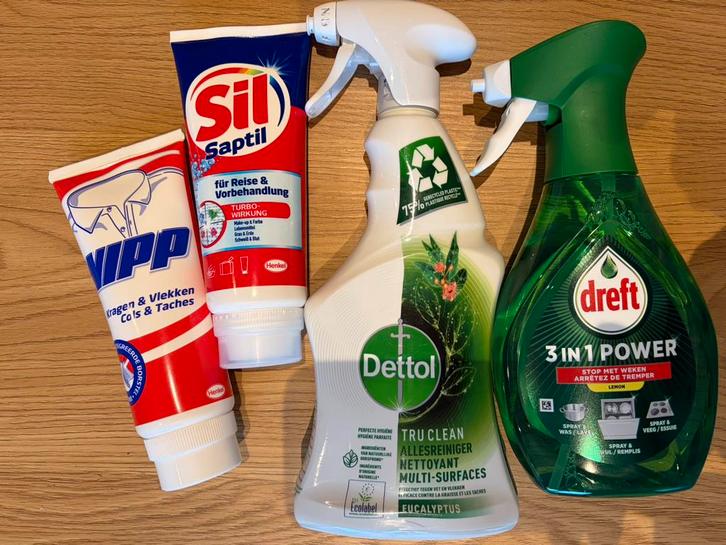 Schoonmaakset – Dettol, Dreft, Sil Saptil (ongeopend), Huis en Inrichting, Schoonmaakartikelen, Schoonmaakmiddel, Ophalen of Verzenden