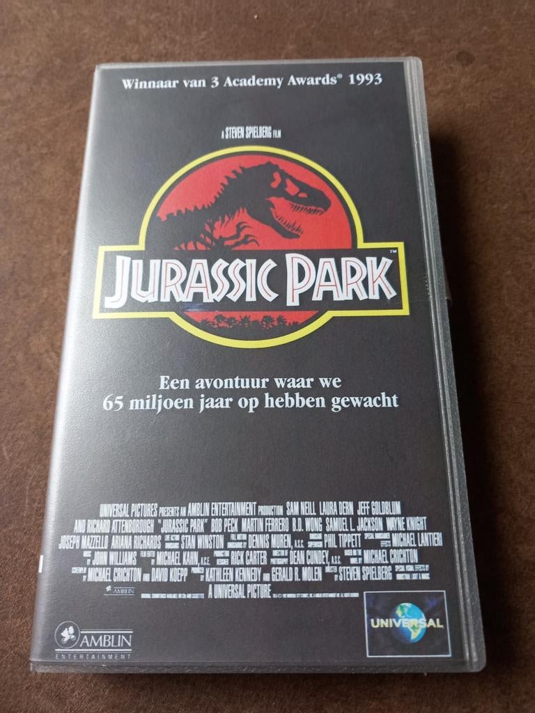 Jurassic park vhs, Cd's en Dvd's, VHS | Film, Alle leeftijden, Ophalen of Verzenden, Zo goed als nieuw