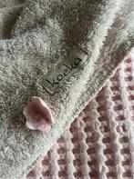 Licht roze ledikant deken met beige teddy koeka, Ophalen of Verzenden, Gebruikt, 100 cm of meer, Deken
