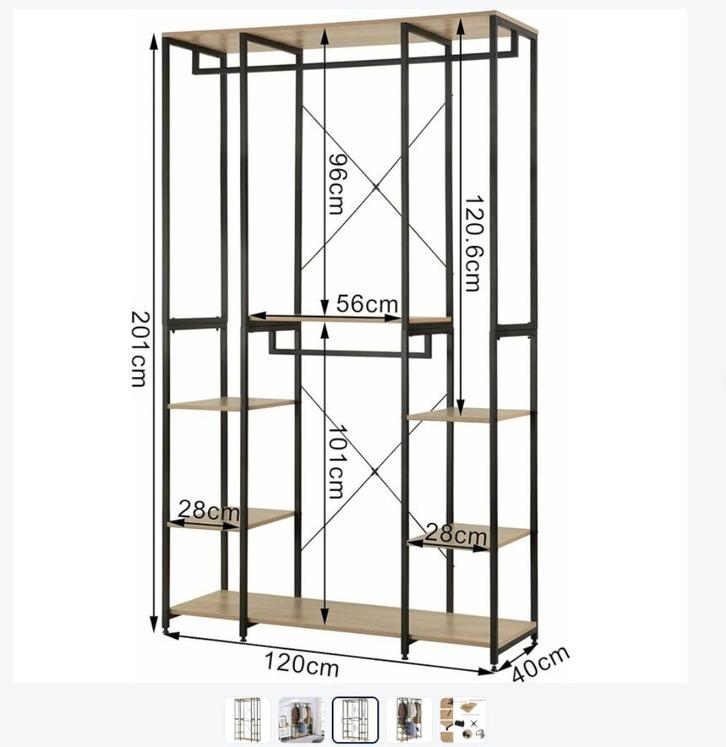 11 kledingrekken voor kledingwinkel winkelinventaris, Zakelijke goederen, Kantoor en Winkelinrichting | Winkel en Inventaris, Ophalen