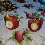 Appeltjes met Vogels Decoratie, Ophalen of Verzenden, Gebruikt, Overige materialen, Dierenbeeld