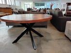 Ronde eettafel, massief hout! Mooi! Zware kwaliteit-tafel!, Ophalen, Rond, Zo goed als nieuw, Vijf personen of meer