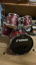 Sonor Force 2001 Red Drumstel, Muziek en Instrumenten, Ophalen, Zo goed als nieuw, Sonor