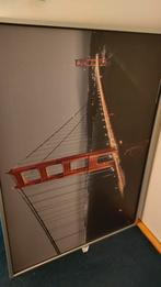 IKEA Poster met Lijst - Golden Gate Bridge, 50 tot 75 cm, Ophalen of Verzenden, Zo goed als nieuw, Foto of Poster