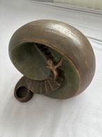 Keramische urn afgewerkt in brons, Ophalen of Verzenden