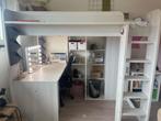 Parisot hoogslaper bureau kast opbergvakken 206x138,5x189, Huis en Inrichting, Ophalen, Gebruikt, Eenpersoons, 200 cm