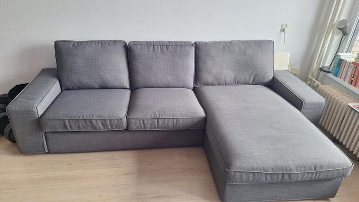 IKEA KIVIK SOFA 3-seat  with chaise longue,  grey, Huis en Inrichting, Banken | Sofa's en Chaises Longues, Ophalen
