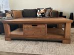 Zware massief houten teak salontafel  H&H, Huis en Inrichting, Complete inboedels, Ophalen