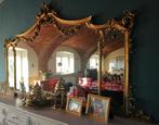 Italiaanse Kuifspiegel 19e eeuw dressoir buffet, Antiek en Kunst, Antiek | Spiegels, 200 cm of meer, 100 tot 150 cm, Rechthoekig
