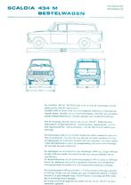 Scaldia 434 M bestelwagen folder (Sc11) auto, Ophalen of Verzenden, Zo goed als nieuw, Overige merken