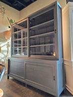 Tijdloos mooi! Vintage vitrinekast | boekenkast | buffetkast, 200 cm of meer, Niet te achterhalen, Teakhout, Ophalen of Verzenden