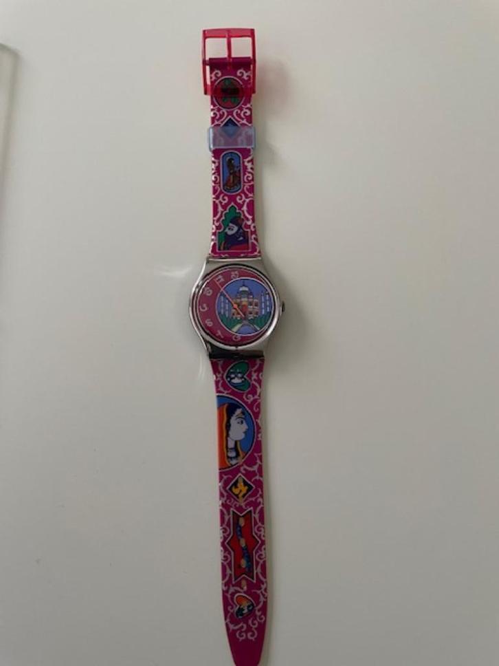 SWATCH Horloge Delhi GX125 1993 (34 mm), Sieraden, Tassen en Uiterlijk, Horloges | Heren, Zo goed als nieuw, Polshorloge, Swatch