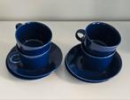 Arabia Kilta Blauw Kop en Schotel Set - 4 stuks, Ophalen of Verzenden
