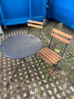 Frans bistrosetje, Tuin en Terras, Tuinsets en Loungesets, Ophalen, Gebruikt, 2 zitplaatsen, Tuinset
