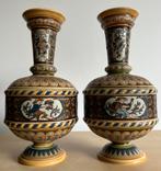 Kaststel Villeroy & Boch Mettlach antieke vazen 1884, Antiek en Kunst, Ophalen of Verzenden