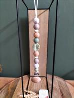 Handgemaakt speenkoord blauw/bruin/marmer, Kinderen en Baby's, Babymode-accessoires, Nieuw, Ophalen of Verzenden, Saluty's kinder- en kraamcadeaus