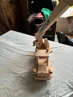 Houten Speelgoed Kraanwagen - Boekestijn, Ophalen of Verzenden, Zo goed als nieuw, Jongen of Meisje