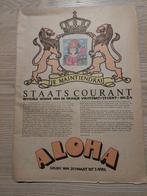 Aloha Staats Courant - 20 Maart - 3 April, Ophalen of Verzenden, Gelezen, Krant