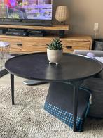 Salontafel 75 breed en 40 hoog, Gebruikt, 50 tot 100 cm, Rond, Metaal