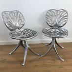 2 Design stoel Quasar Khanh aluminium zeldzaam, Huis en Inrichting, Stoelen, Ophalen, Overige kleuren, Zo goed als nieuw, Nvt
