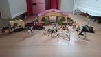 Schleich paarden,  stal, auto en en trailer, Kinderen en Baby's, Ophalen of Verzenden, Gebruikt, Jongen of Meisje