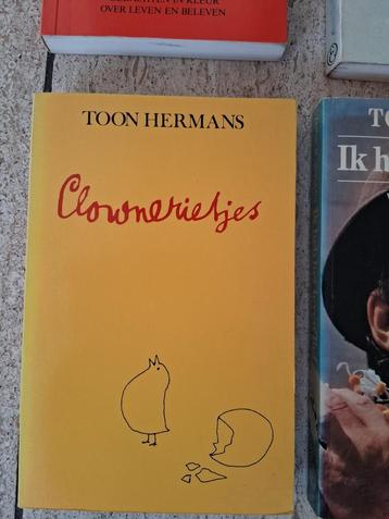 Toon Hermans 4 boeken Clownerietjes Liggen in het gras enz  beschikbaar voor biedingen