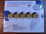Duitsland 5 x 2 euro Proof 2020 ADGFJ PP BRANDENBURG, Ophalen of Verzenden, Duitsland, 2 euro, Setje