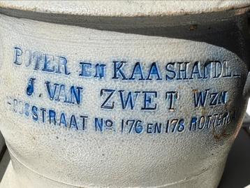 Bodemvondst 18E BOTER en KAASHANDEL J. VAN ZWET beschikbaar voor biedingen