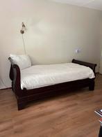 Frans ledikant bedombouw 90x200 eenpersoons donker hout, Huizen en Kamers