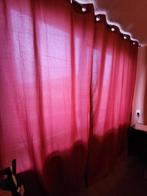zachtrode lange gordijnen, Huis en Inrichting, Stoffering | Gordijnen en Lamellen, Ophalen, Zo goed als nieuw, 100 tot 150 cm