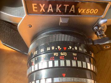 Exakta VX500 + Domiplan lens & tas. Perfecte staat! beschikbaar voor biedingen
