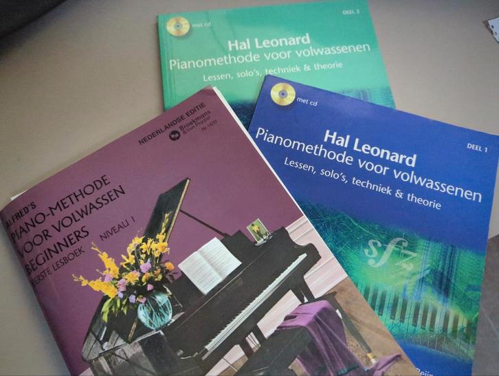 Pianomethode voor Volwassenen - Lesboeken, Muziek en Instrumenten, Bladmuziek, Zo goed als nieuw, Les of Cursus, Klassiek, Piano