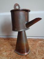 vintage koperen olielampje snotneus hangend, Ophalen, Koper