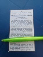 Bidprentje Rijkevoort Rips Wilhelmus vd Kerkhof 1882 1961, Ophalen, Bidprentje