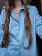 H&M blauw katoenen blouse, H&M, Blauw, Maat 42/44 (L), Nieuw