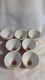 CHOCOMEL mokken, oranje rubberen band, 6 stuks, Verzamelen, Merken en Reclamevoorwerpen, Ophalen, Zo goed als nieuw, Gebruiksvoorwerp